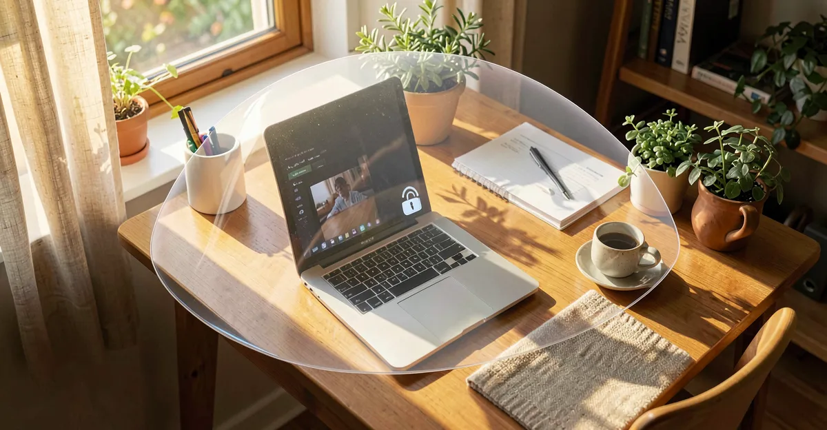 Secure home office with VPN and WiFi security