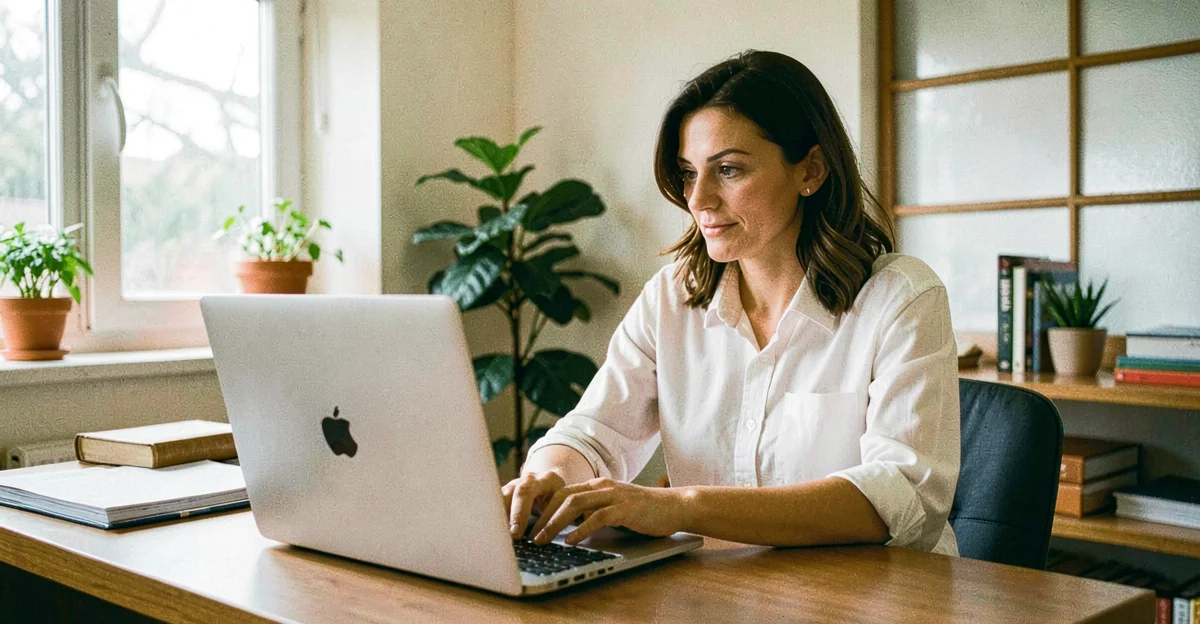 Propriétaire PME examinant la cybersécurité